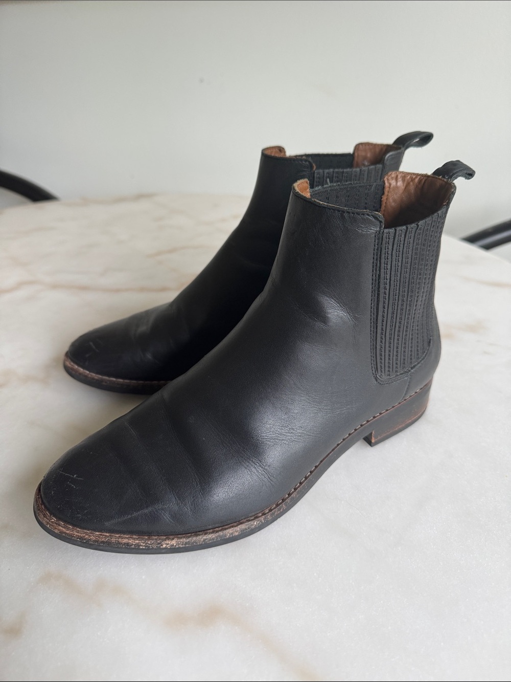 Thursday Boot Company Dreamer Black Leather Chelsea Ankle Boots Booties